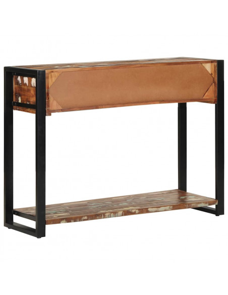 Tavolo Consolle Multicolore 100x35x75cm Legno Massello Recupero