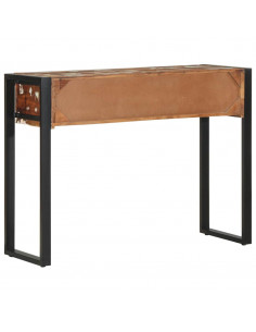 Tavolo Consolle Multicolore 100x35x75cm Legno Massello Recupero