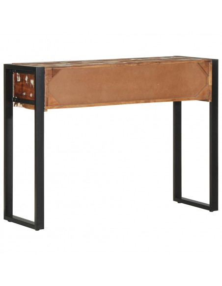 Tavolo Consolle Multicolore 100x35x75cm Legno Massello Recupero