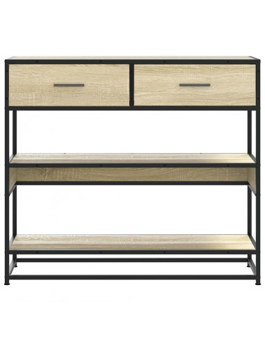 Tavolo Consolle Rovere Sonoma 90x35x80 cm in Legno Multistrato