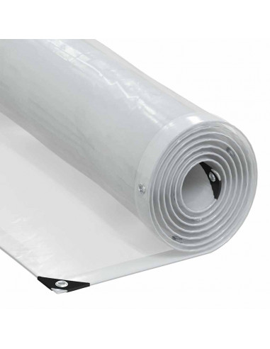 Telone Trasparente con Occhielli 1x12 m in Polietilene