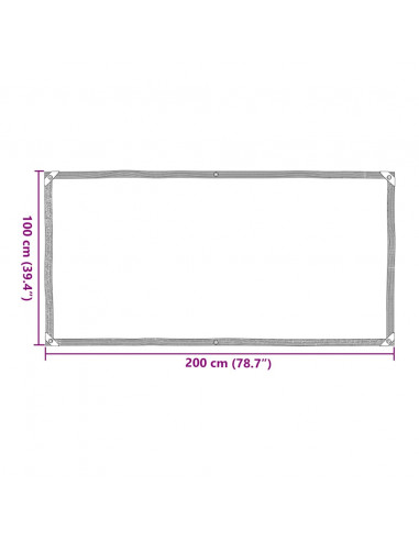 Telone Trasparente con Occhielli 1x2 m in Polietilene