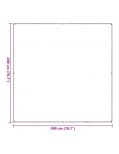 Telone Trasparente con Occhielli 2x2 m in PVC