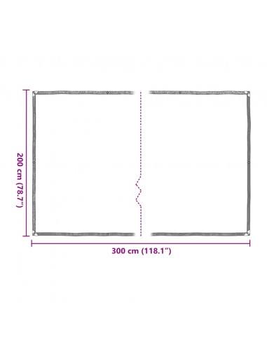 Telone Trasparente con Occhielli 2x3 m in Polietilene