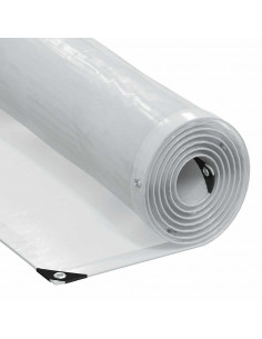 Telone Trasparente con Occhielli 3x10 m in Polietilene