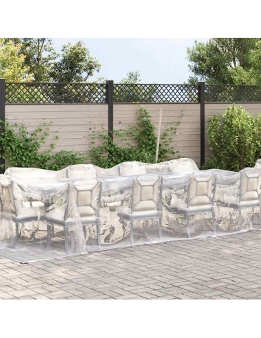 Telone Trasparente con Occhielli 3x10 m in Polietilene