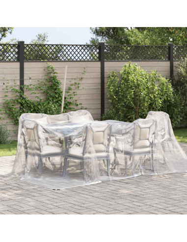 Telone Trasparente con Occhielli 3x4 m in Polietilene