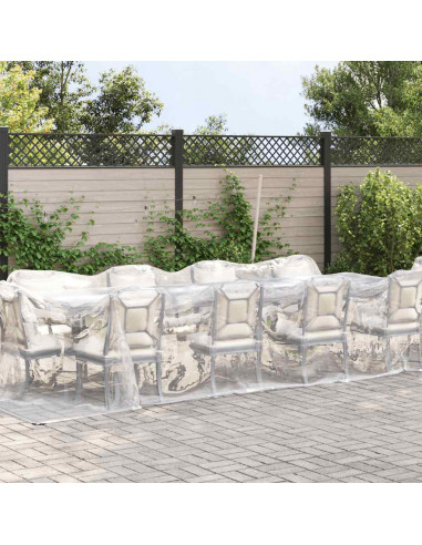 Telone Trasparente con Occhielli 3x6 m in Polietilene