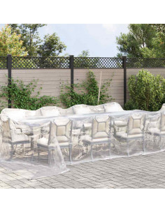 Telone Trasparente con Occhielli 4x12 m in Polietilene 2