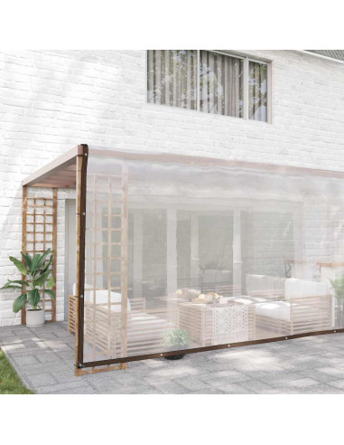 Telone Trasparente con Occhielli 5x10 m in Polietilene