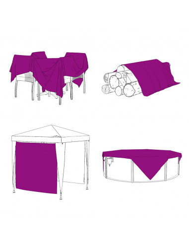 Telone Trasparente con Occhielli 6x8 m in PVC