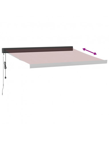 Tenda da Sole Retrattile Automatica Bordò 300x250 cm