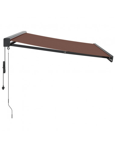 Tenda da Sole Retrattile Automatica Marrone 300x250 cm