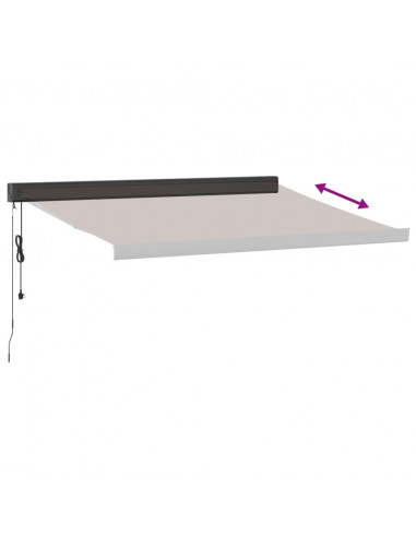 Tenda da Sole Retrattile Automatica Marrone 300x250 cm