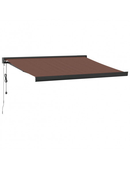 Tenda da Sole Retrattile Automatica Marrone 350x250 cm