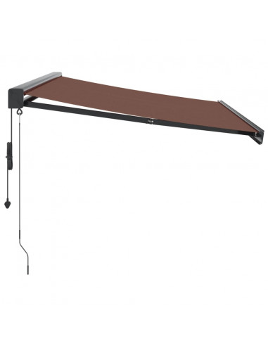 Tenda da Sole Retrattile Automatica Marrone 350x250 cm