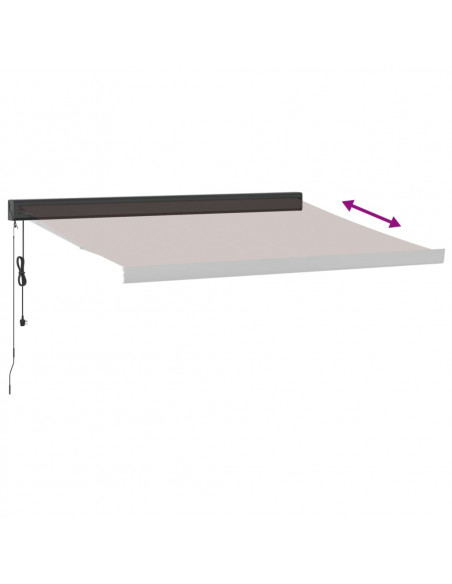 Tenda da Sole Retrattile Automatica Marrone 350x250 cm
