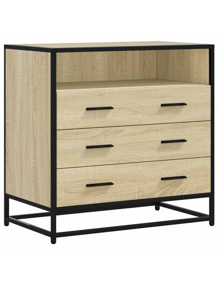 Cassettiera Rovere Sonoma 70x41x70 cm in Legno Multistrato