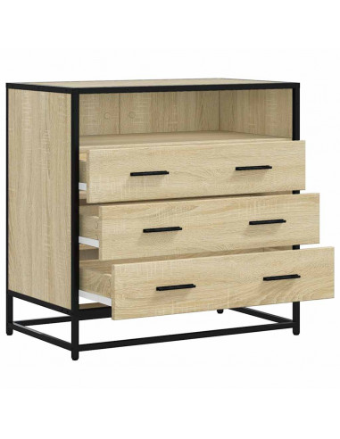 Cassettiera Rovere Sonoma 70x41x70 cm in Legno Multistrato