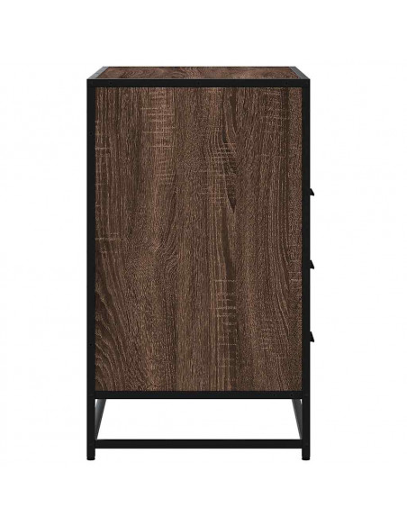 Cassettiera Rovere Marrone 70x41x70 cm in Legno Multistrato
