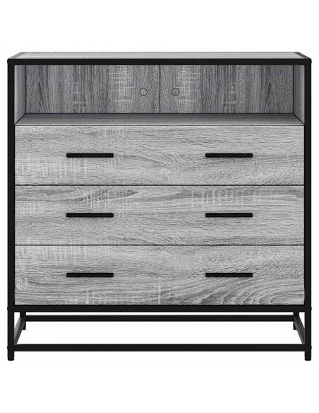 Cassettiera Grigio Sonoma 70x41x70 cm in Legno Multistrato