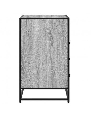 Cassettiera Grigio Sonoma 70x41x70 cm in Legno Multistrato