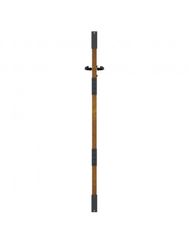 Cancello da Giardino 85x150 cm in Acciaio Corten Design Bambù