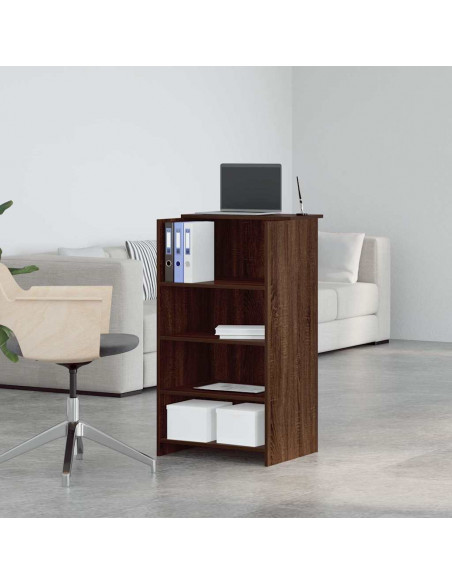Banco Reception Rovere Marrone 55x50x103,5 cm Legno Multistrato