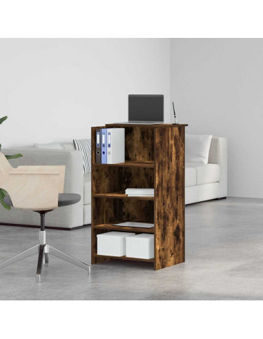 Banco Reception Rovere Fumo 55x50x103,5 cm in Legno Multistrato