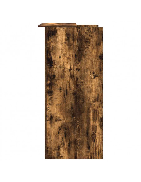 Banco Reception Rovere Fumo 55x50x103,5 cm in Legno Multistrato