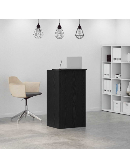Banco Reception Nero 55x50x103,5 cm in Legno Multistrato