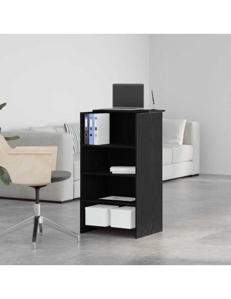 Banco Reception Nero 55x50x103,5 cm in Legno Multistrato