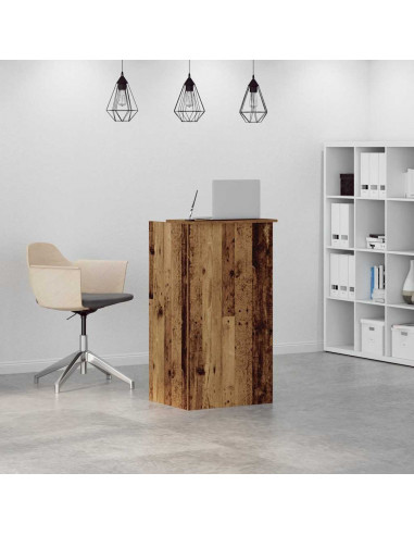 Banco Reception Legno Antico 55x50x103,5 cm Legno Multistrato