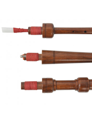 Cornamusa Scozzese per Bambini in Watch Tartan Nero e Verde