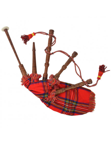 Cornamusa Scozzese Bambini Rosso Reale Steward in Scozzese