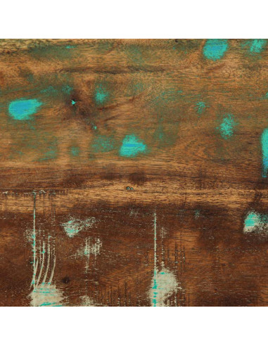 Comodino Multicolore 50x27x50 cm in Legno Massello Recupero