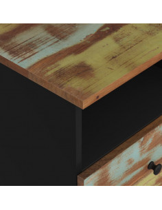 Comodino in Legno Massello di Recupero e Legno Multistrato