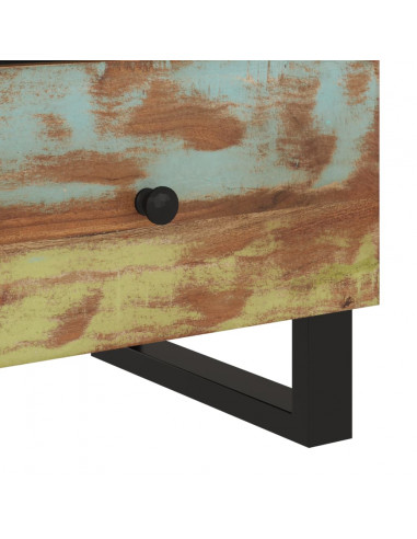 Comodino in Legno Massello di Recupero e Legno Multistrato