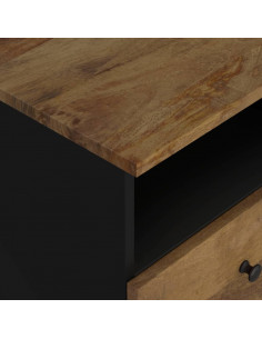 Comodino in Legno Massello di Mango e Legno Multistrato