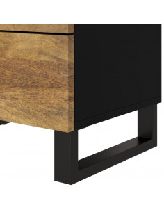 Comodino 50x33x62cm Legno Massello di Mango e Legno Multistrato