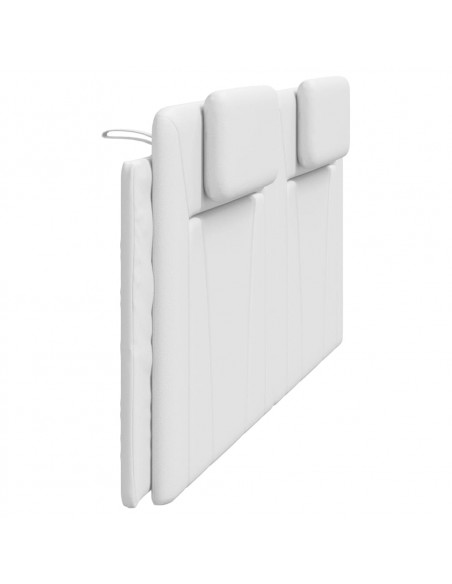 Cuscino Testiera Bianco 200 cm in Similpelle