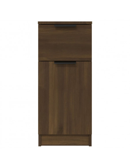 Credenze 2 pz Rovere Marrone 30x30x70 cm in Legno Multistrato