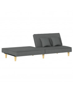 Divano Letto Grigio Scuro in Tessuto