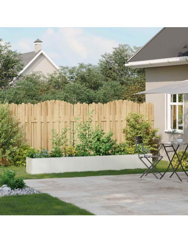 Fioriera Bianca 280x40x40 cm in Acciaio Laminato a Freddo