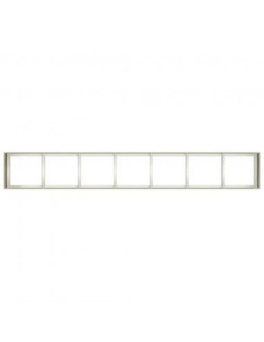 Fioriera Bianca 280x40x40 cm in Acciaio Laminato a Freddo