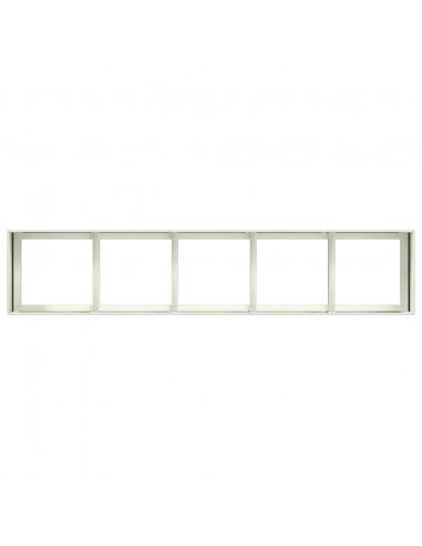 Fioriera Bianca 200x40x40 cm in Acciaio Laminato a Freddo