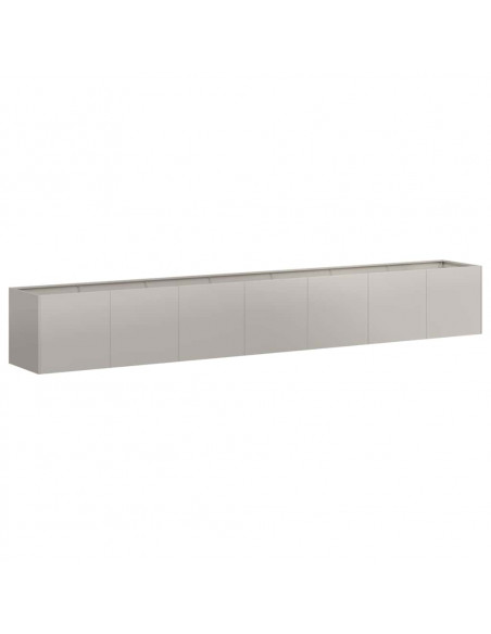 Fioriera Arrugginita 280x40x40 cm in Acciaio Corten