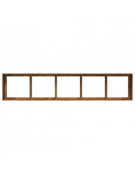 Fioriera Arrugginita 200x40x40 cm in Acciaio Corten