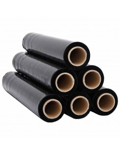 Film Estensibile 6 pz Nero 20 μm 50 cm x 150 m