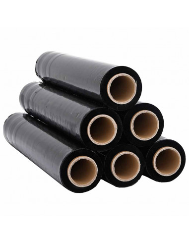 Film Estensibile 6 pz Nero 20 μm 50 cm x 150 m